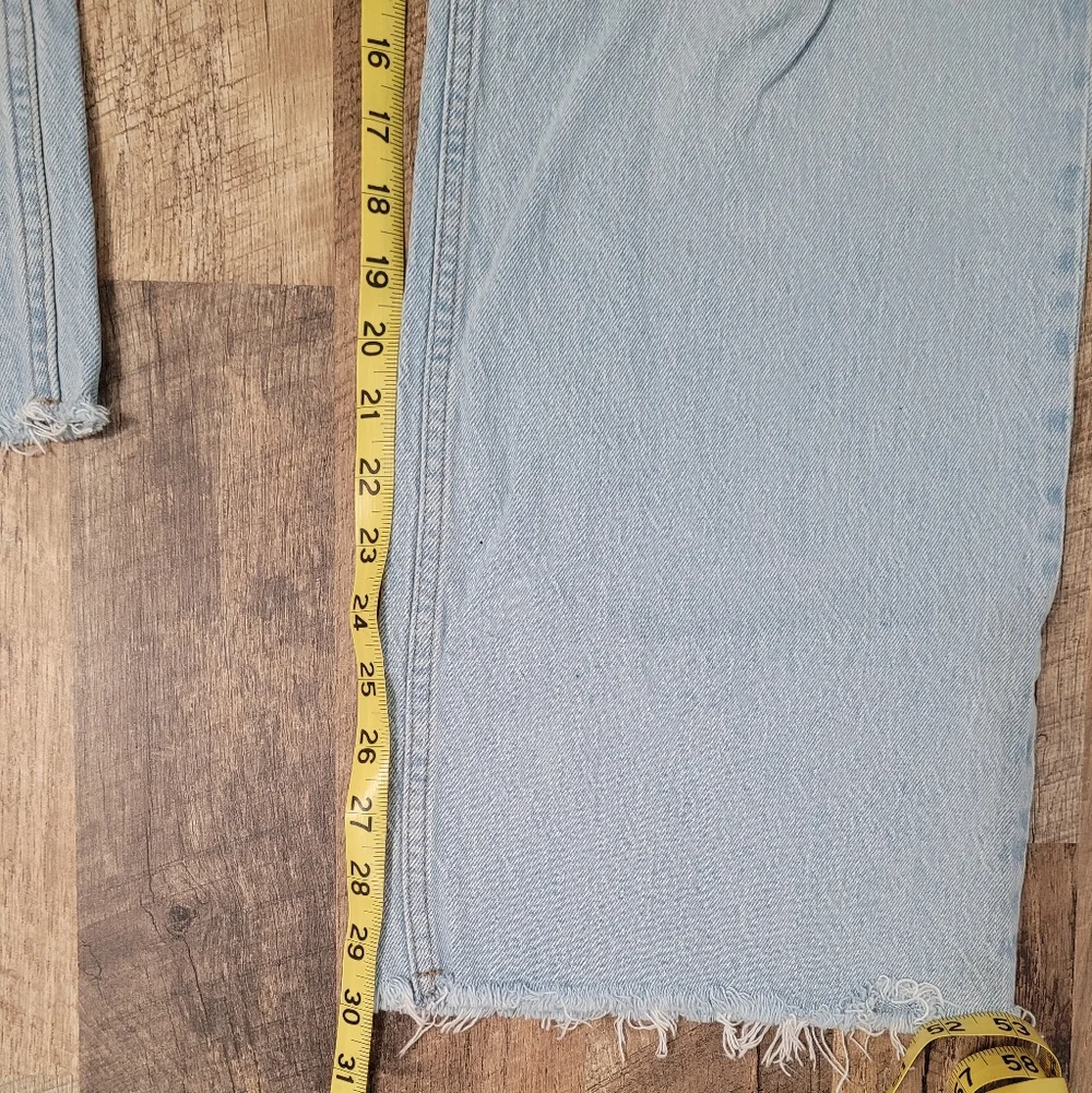 Abercrombie & Fitch The 90s High Rise Relaxed Distressed Women's Jeans Curve Lov - Picture 10 of 10